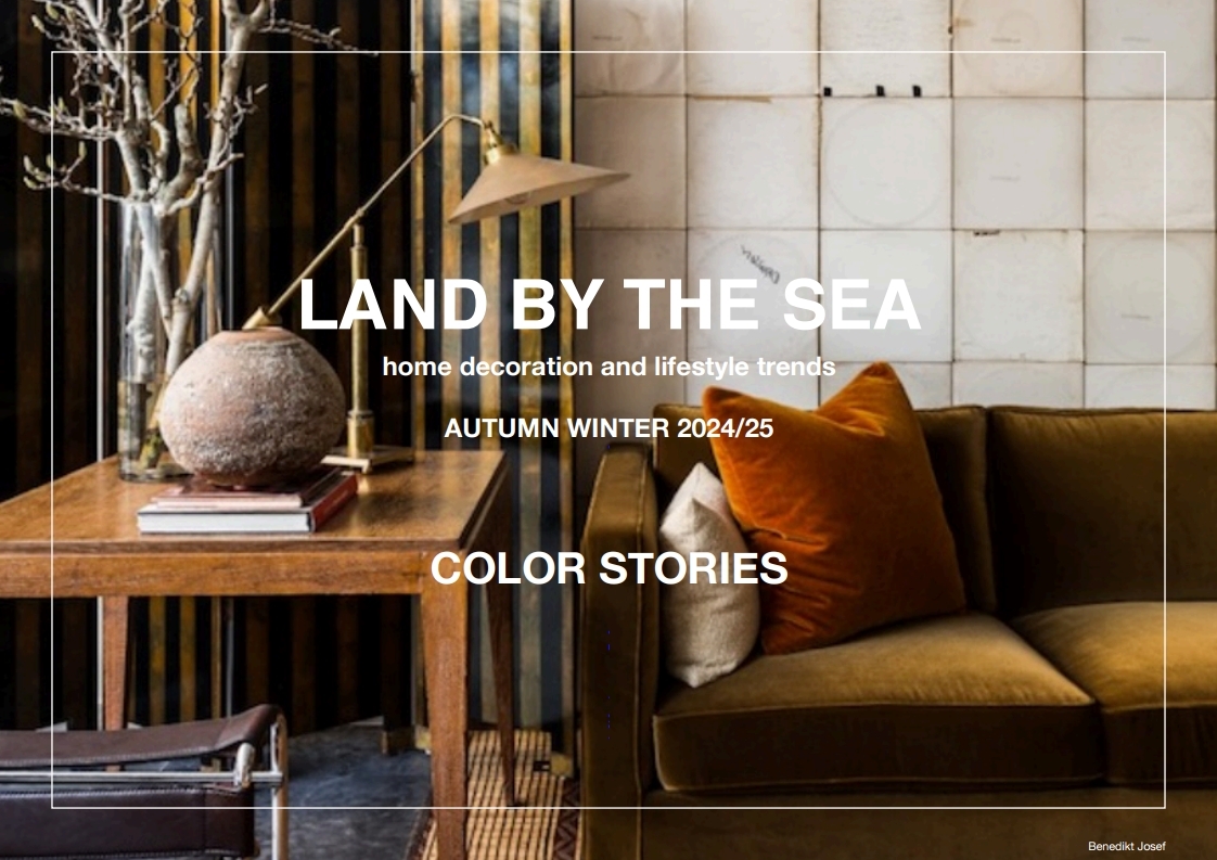 24/25秋冬家居装饰和生活方式色彩趋势预测--LAND BY THE SEA 海边的土地