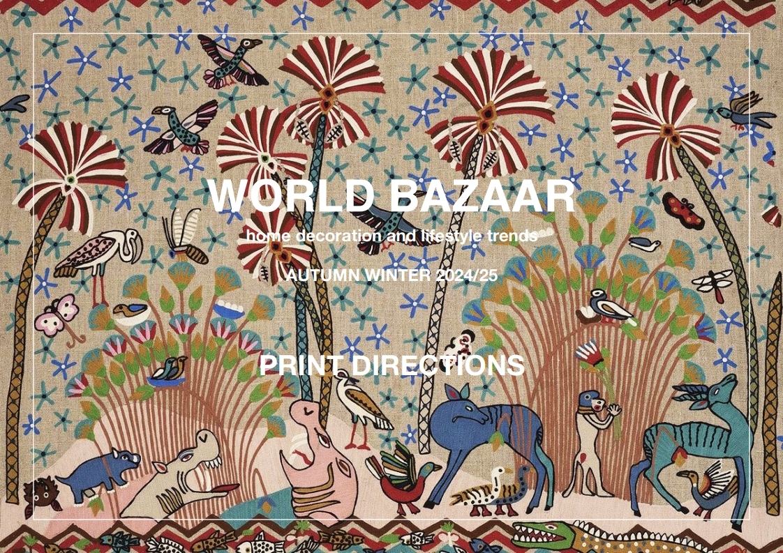 24/25秋冬家居装饰和生活方式图案趋势预测--WORLD BAZAAR 世界博览会